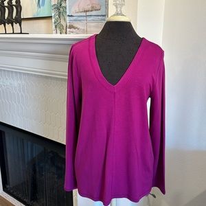 NWT Lilly Pulitzer szL Areli Luxletic Pullover Top in Bordeaux Berry